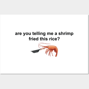 Are you telling me a shrimp fried this rice Posters and Art